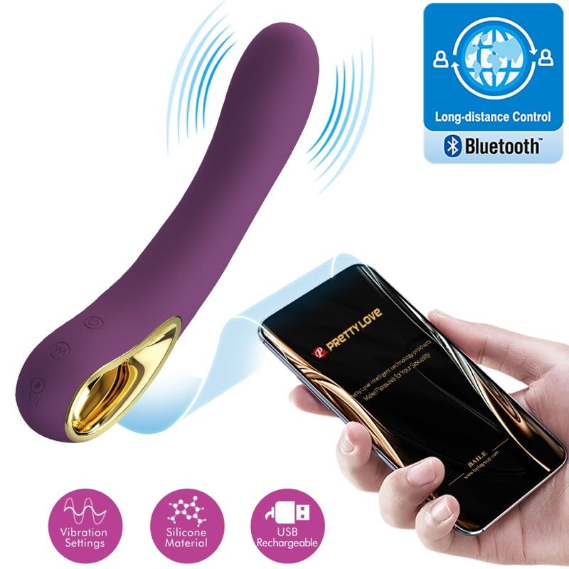 PRETTY LOVE - ETHAN GENOPLADELIG VIBRATOR LILA