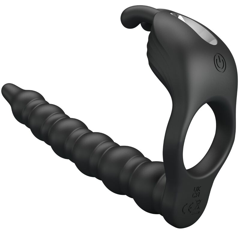 PRETTY LOVE - BLACKNEY PENIS RING MED SORT VIBRATORPLUG