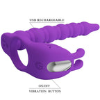 PRETTY LOVE - BLACKNEY PENIS RING MED LILLA VIBRATORPLUG