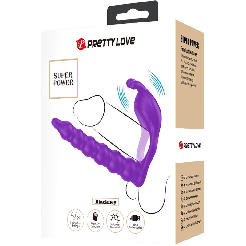 PRETTY LOVE - BLACKNEY PENIS RING MED LILLA VIBRATORPLUG