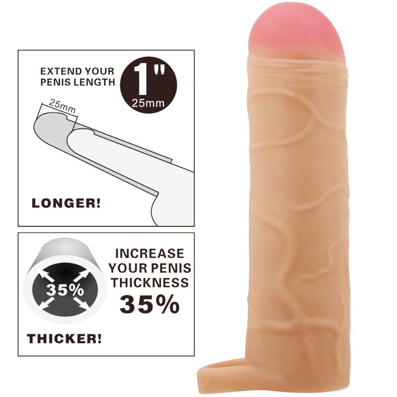PRETTY LOVE - KNYST PENIS FORLÆNGER DÆKKE TIL KØD