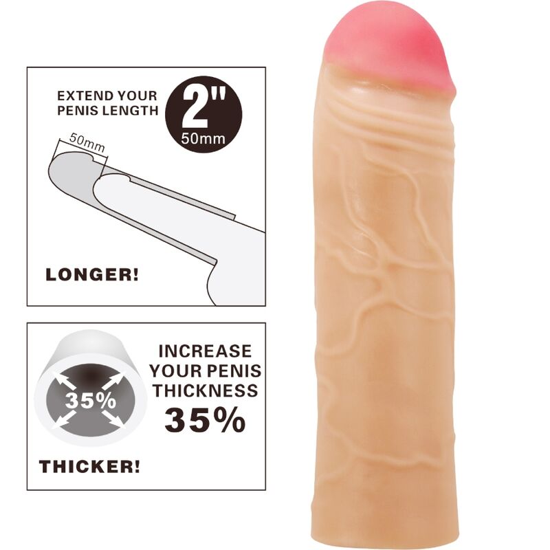 PRETTY LOVE - ÆNDRING PENIS FORLÆNGER DÆK FLESH