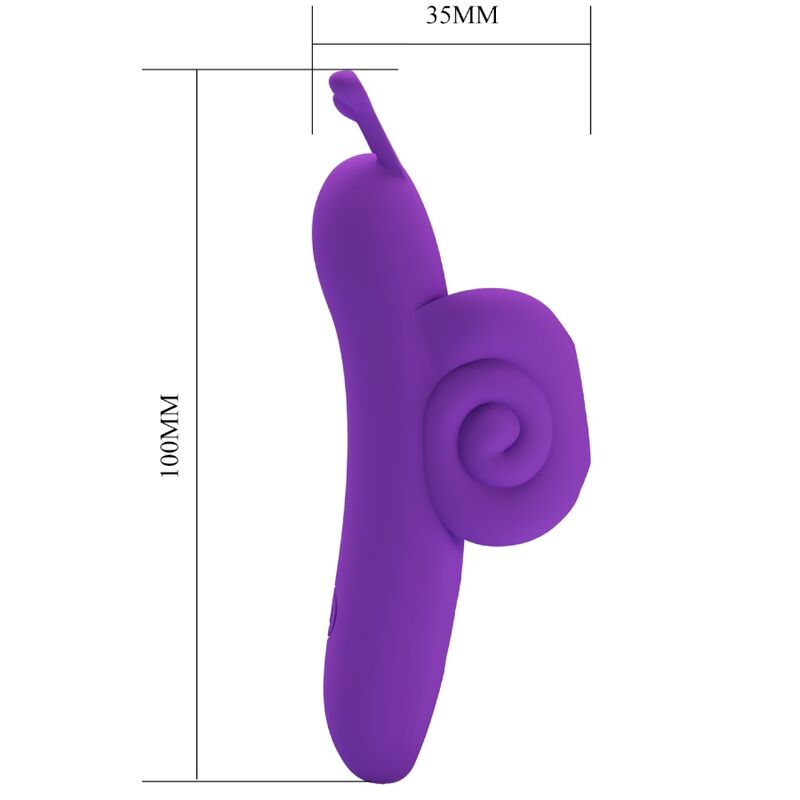 PRETTY LOVE - SNAIL KRAFTFULD LILLA FINGERSTIMULATOR