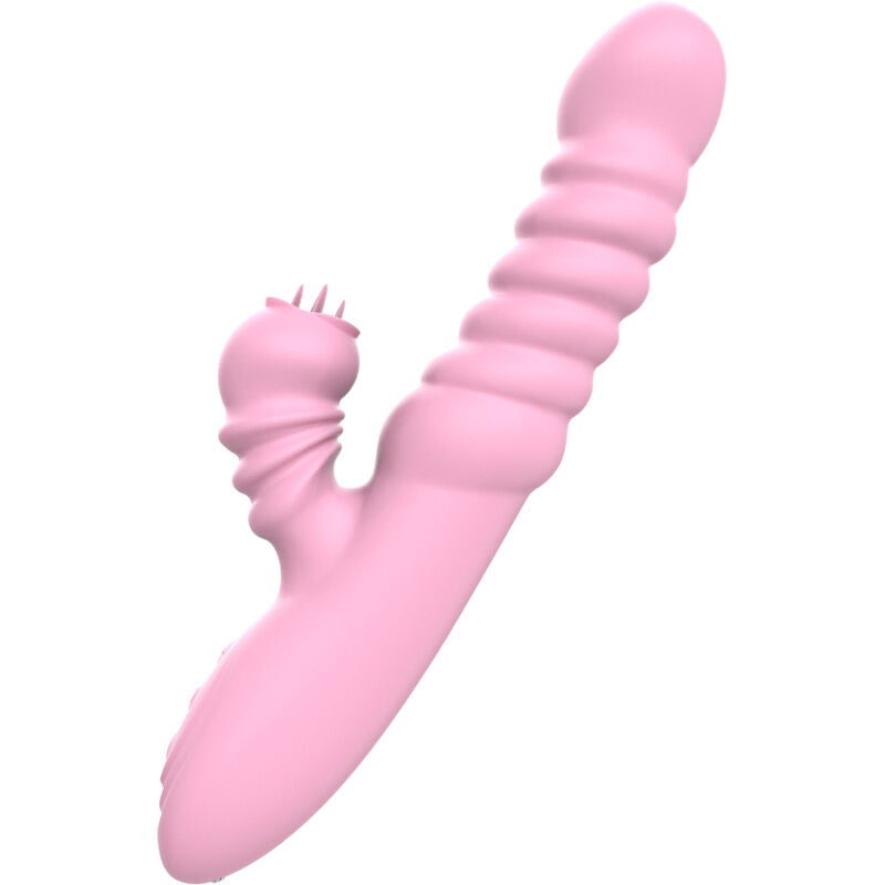 ARMONY - MULTIFUNKTIONSVIBRATOR MED STIMULERENDE TUNGE VARMEFFEKT PINK