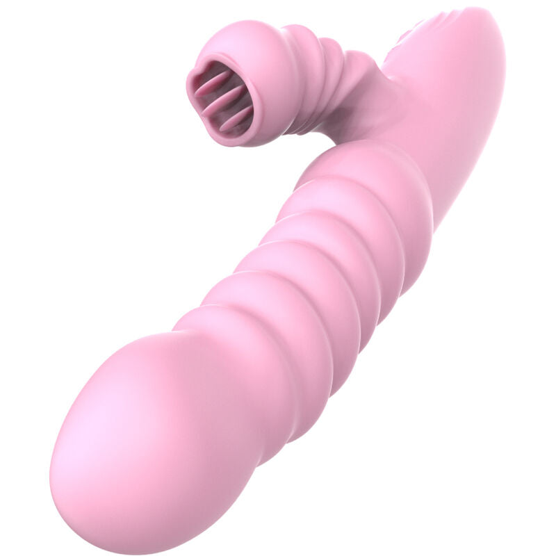 ARMONY - MULTIFUNKTIONSVIBRATOR MED STIMULERENDE TUNGE VARMEFFEKT PINK