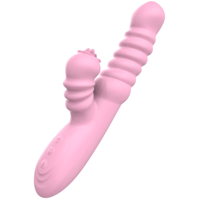ARMONY - MULTIFUNKTIONSVIBRATOR MED STIMULERENDE TUNGE VARMEFFEKT PINK