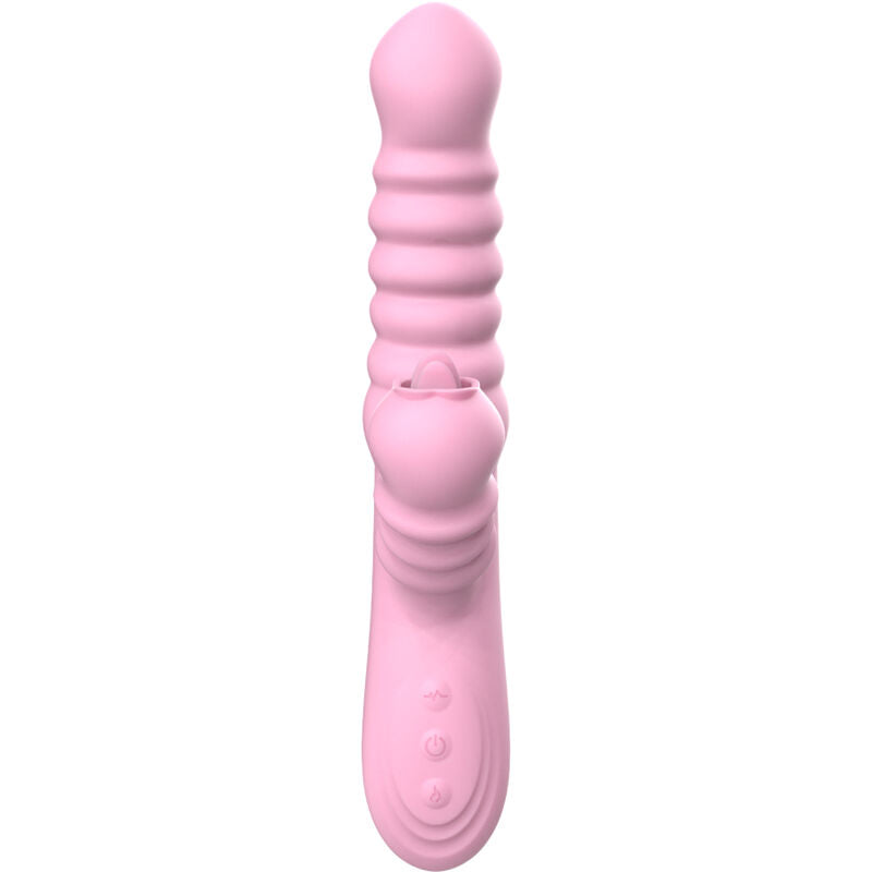 ARMONY - MULTIFUNKTIONSVIBRATOR MED STIMULERENDE TUNGE VARMEFFEKT PINK