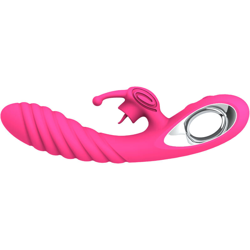 ARMONY - VICKY KANINVIBRATOR MED FUCHSIA TRÆKRINGSTUNGE