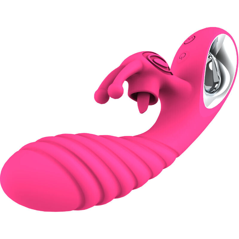 ARMONY - VICKY KANINVIBRATOR MED FUCHSIA TRÆKRINGSTUNGE