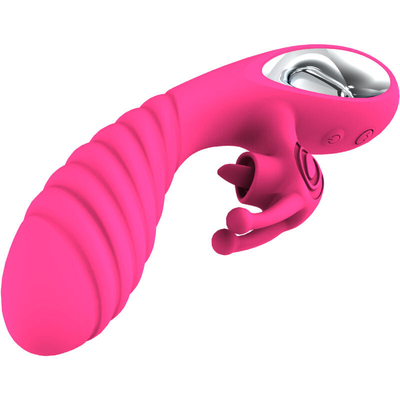 ARMONY - VICKY KANINVIBRATOR MED FUCHSIA TRÆKRINGSTUNGE
