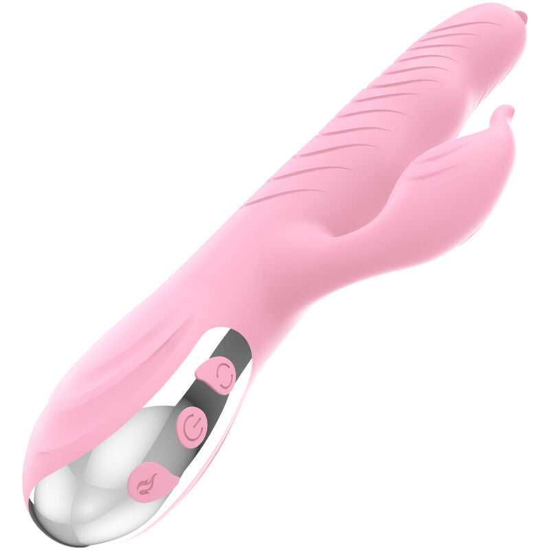 ARMONY - MARCIA VIBRATOR & SKYDENDE DOBBELT TUNGE VARMEFFEKT PINK