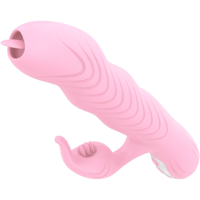 ARMONY - MARCIA VIBRATOR & SKYDENDE DOBBELT TUNGE VARMEFFEKT PINK