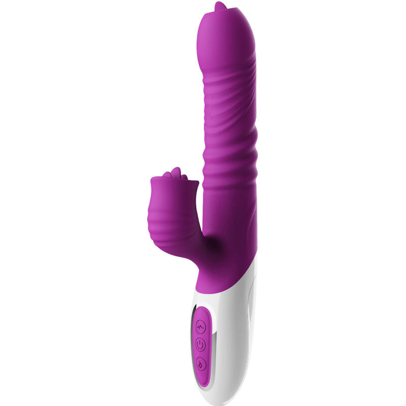 ARMONY - DOBBELTTUNGEVIBRATOR & STYKKER VIOLET VARMEFFEKT