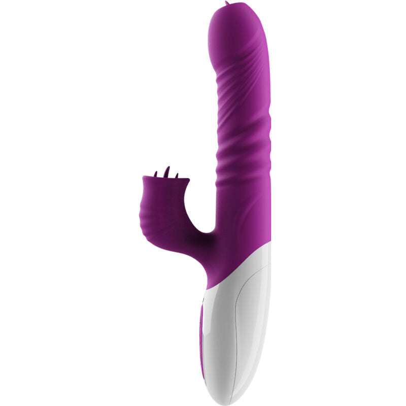 ARMONY - DOBBELTTUNGEVIBRATOR & STYKKER VIOLET VARMEFFEKT