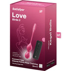 SATISFYER - LOVE BIRDS 2 VIBRERENDE KEGELBOLLER + GRATIS APP