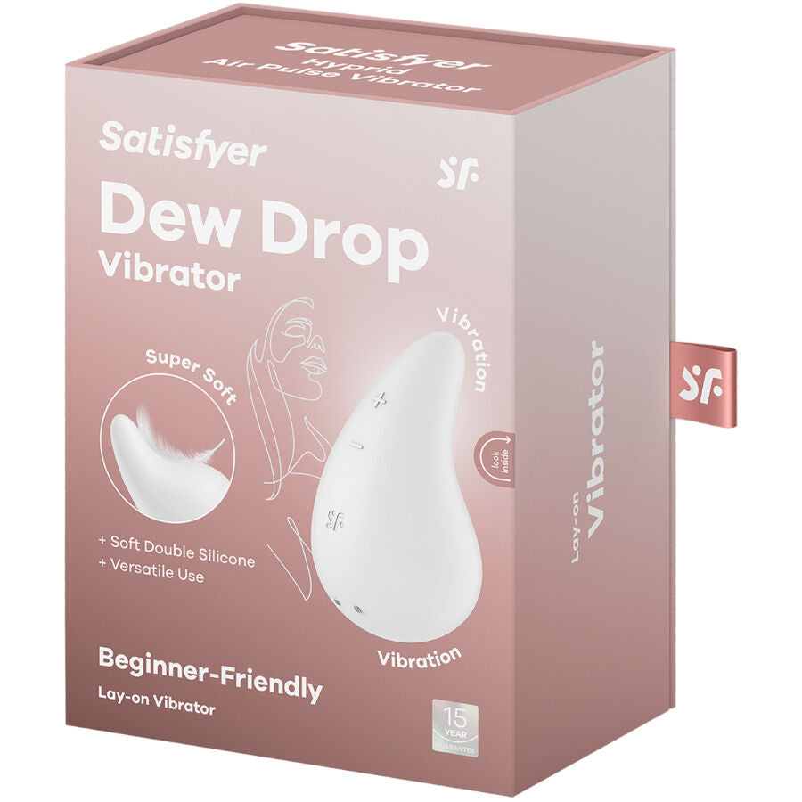 SATISFYER - DUGDÅBEVIBRATOR LAY-ON HVID