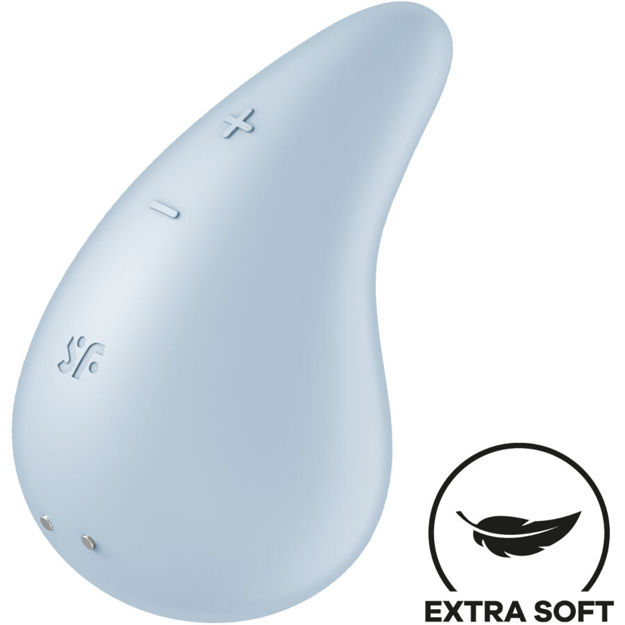 SATISFYER - DUGDÅBEVIBRATOR LAY-ON BLÅ