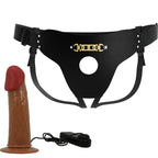 PRETTY LOVE - STARKS HARNESS BRIEFS MULTI-SPEED VIBRATIONSDILDO 17,5 CM LYSEBRUN