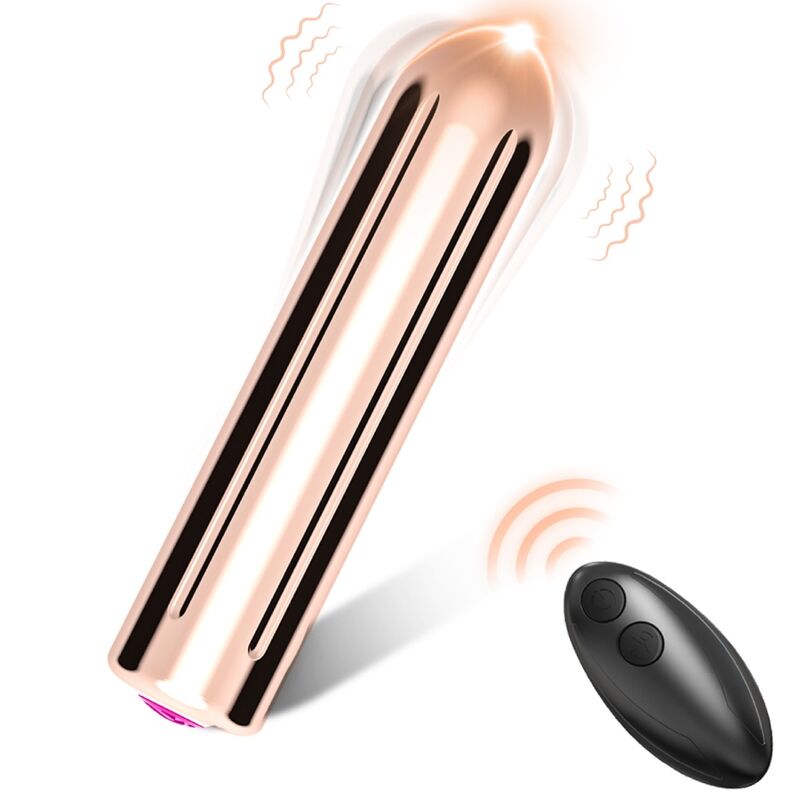 ARMONY - KRIGSHOVEDSVIBRATOR KUGLEFJERNBETJENING GYLDEN 2 CM X 8,8 CM