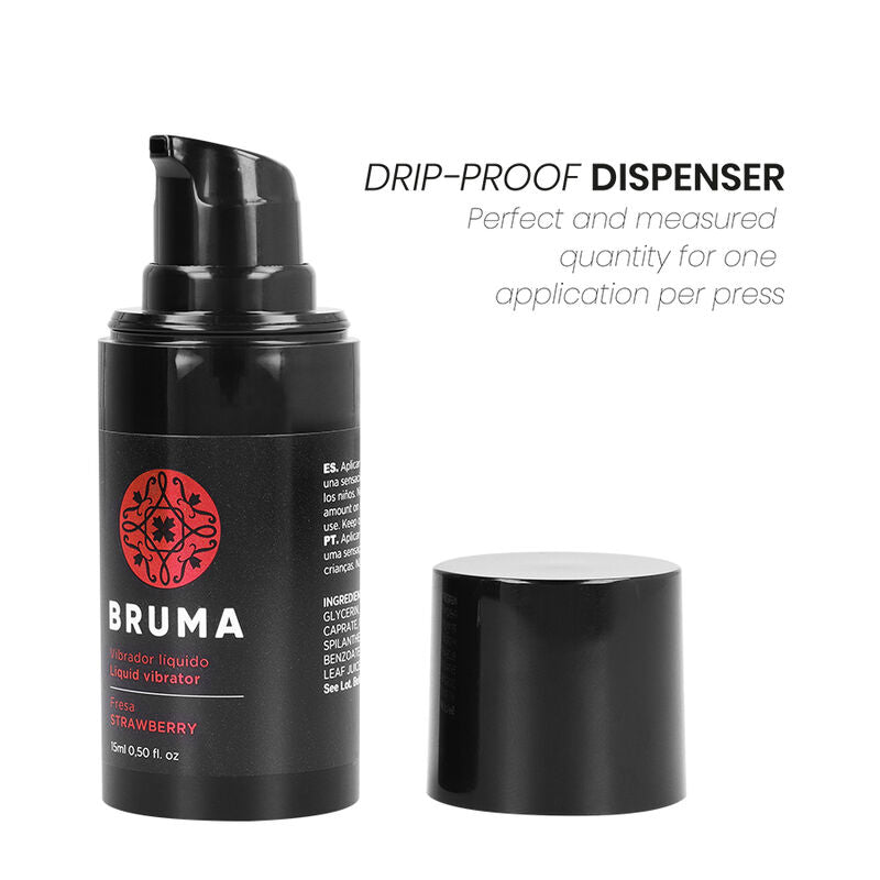 BRUMA - VÆSKEVIBRATOR ULTRA GLIDENDE JORDBÆR 15 ML