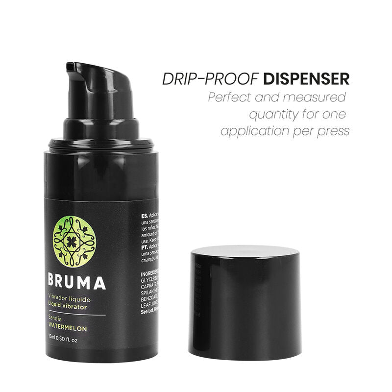 BRUMA - VÆSKEVIBRATOR ULTRA GLIDENDE VANDMELON 15 ML