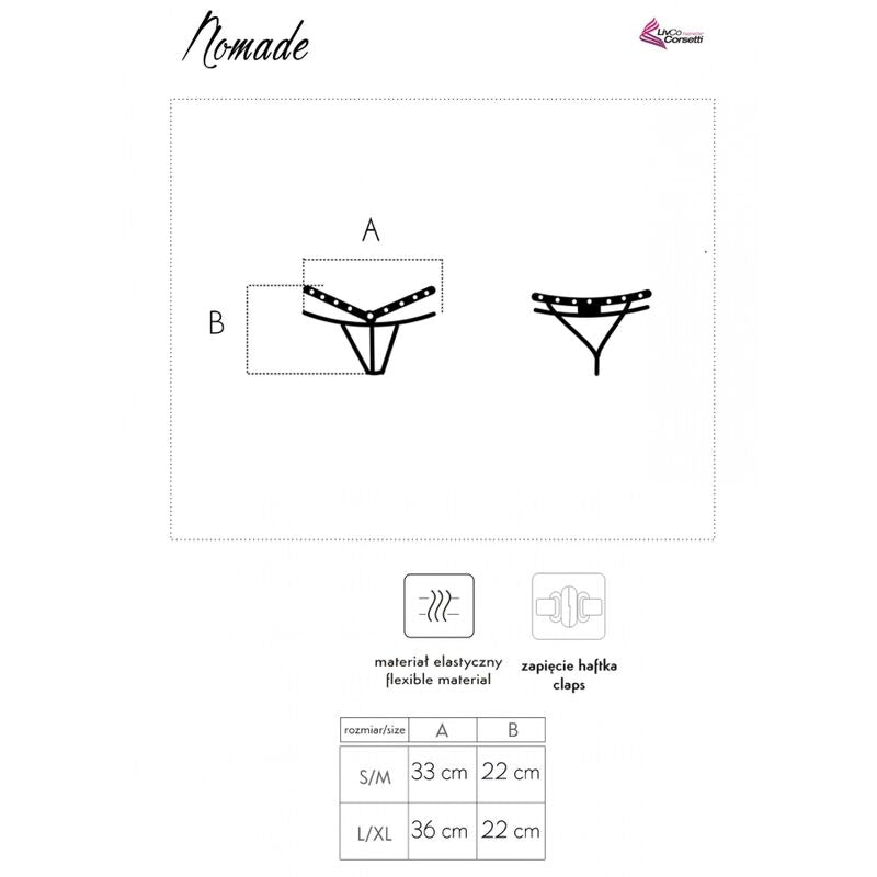 LIVCO KORSETTI FASHION - NOMADE THROSSE MED SKRIDT, SORT