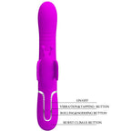 PRETTY LOVE - MULTIFUNKTIONS KANINVIBRATOR 4 I 1 SOMMERFLUGHED