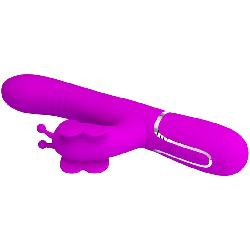 PRETTY LOVE - MULTIFUNKTIONS KANINVIBRATOR 4 I 1 SOMMERFLUGHED