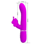 PRETTY LOVE - MULTIFUNKTIONS KANINVIBRATOR 4 I 1 SOMMERFLUGHED