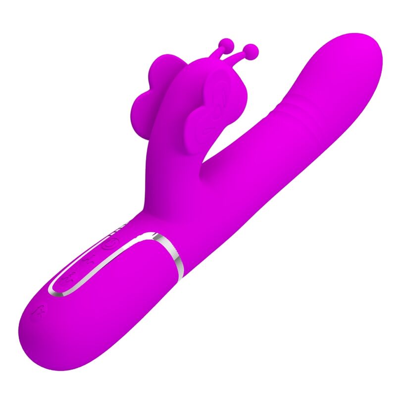 PRETTY LOVE - MULTIFUNKTIONS KANINVIBRATOR 4 I 1 SOMMERFLUGHED