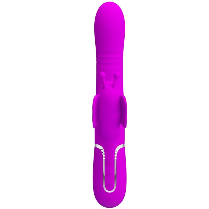 PRETTY LOVE - MULTIFUNKTIONS KANINVIBRATOR 4 I 1 SOMMERFLUGHED