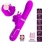 PRETTY LOVE - MULTIFUNKTIONS KANINVIBRATOR 4 I 1 SOMMERFLUGHED