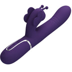PRETTY LOVE - MULTIFUNKTIONS KANINVIBRATOR 4 I 1 SOMMERFLUG LILLA