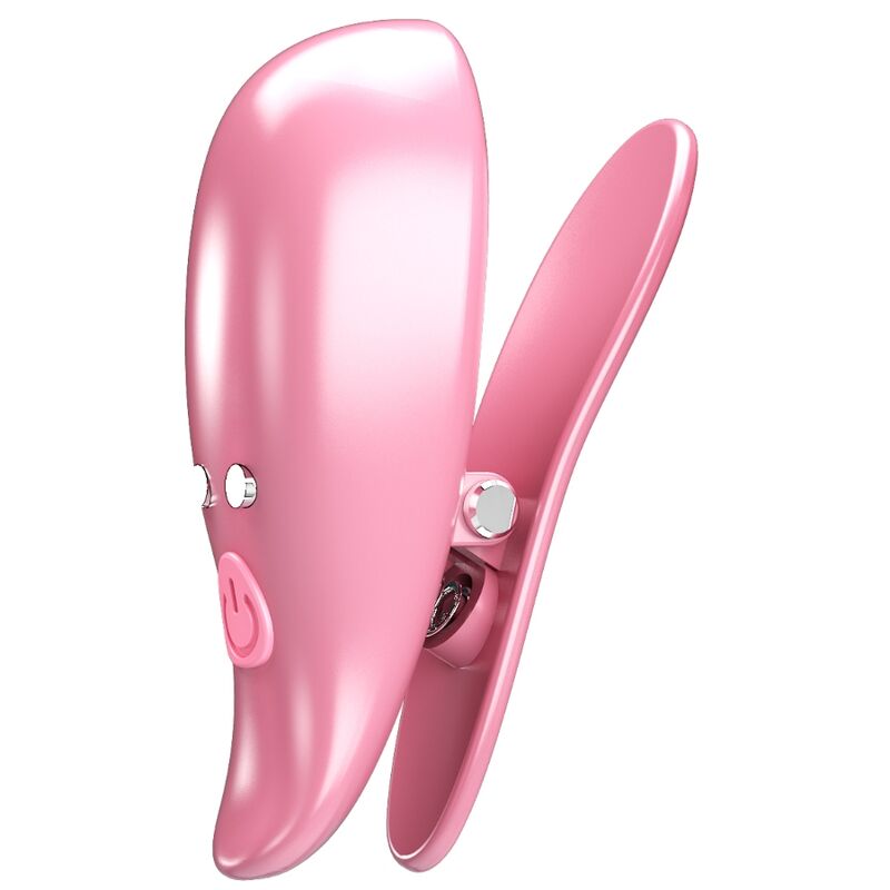 PRETTY LOVE - BLADVIBRERENDE BRYSTVOVNEKLEMMER PINK