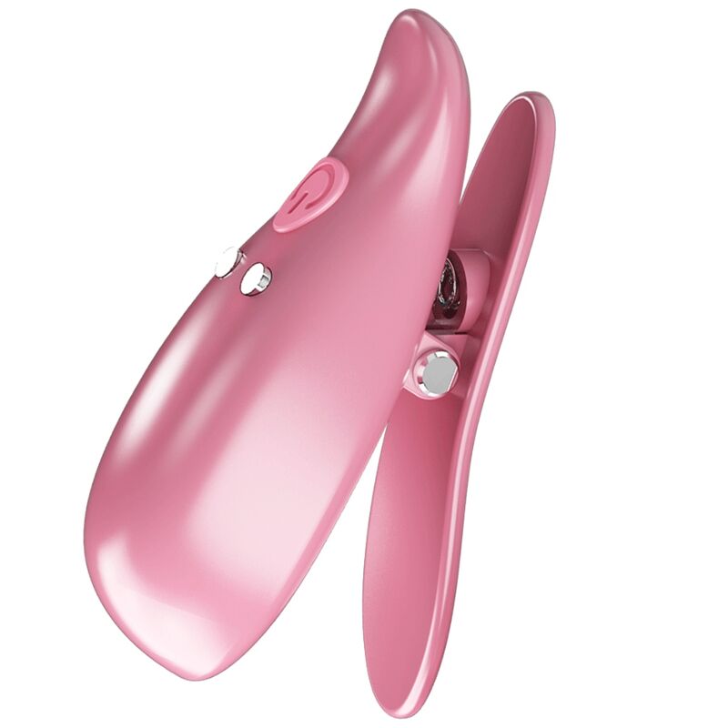 PRETTY LOVE - BLADVIBRERENDE BRYSTVOVNEKLEMMER PINK