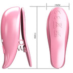 PRETTY LOVE - BLADVIBRERENDE BRYSTVOVNEKLEMMER PINK