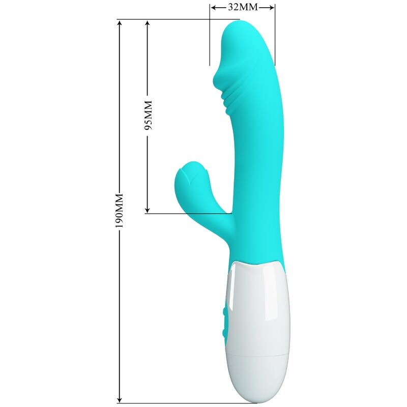 PRETTY LOVE - SNAPPY G-SPOT VIBRATOR AQUA GRØN