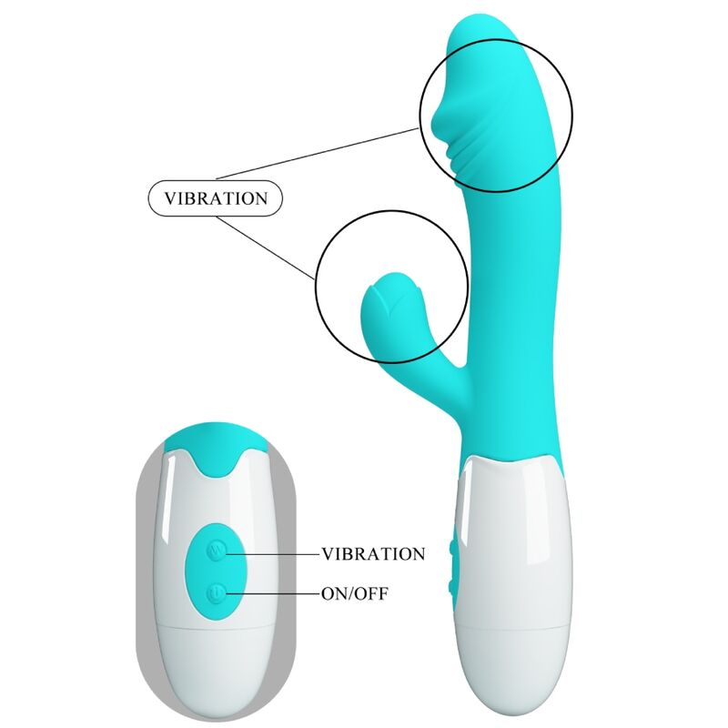 PRETTY LOVE - SNAPPY G-SPOT VIBRATOR AQUA GRØN