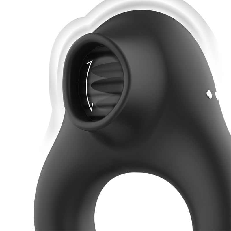 ARMONY - SILIKONE VIBRATORRING 3 MOTORER GENOPLADELIG SORT - GULD