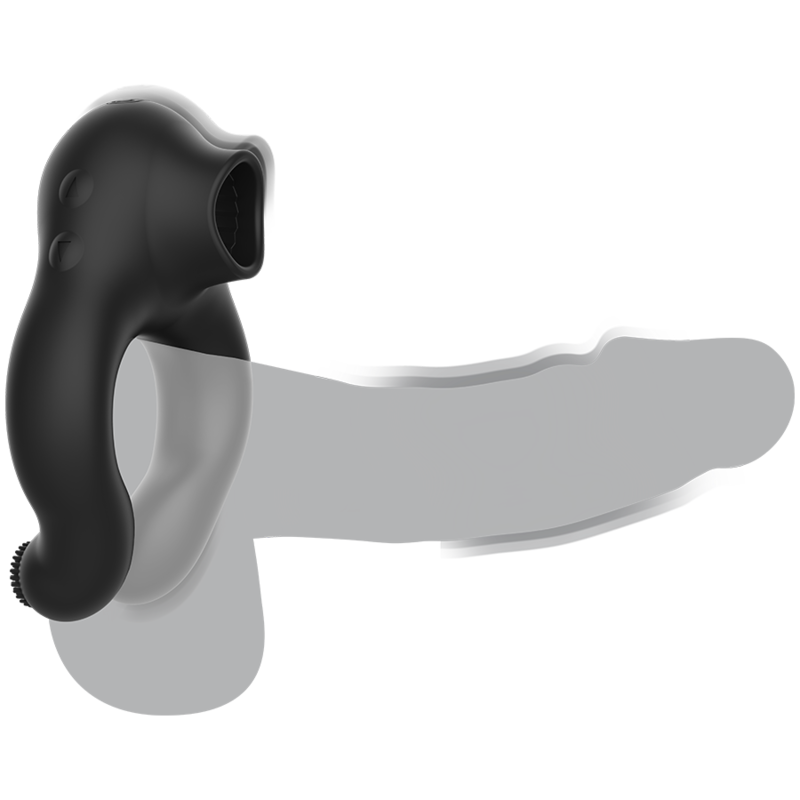 ARMONY - SILIKONE VIBRATORRING 3 MOTORER GENOPLADELIG SORT - GULD