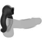 ARMONY - SILIKONE VIBRATORRING 3 MOTORER GENOPLADELIG SORT - GULD