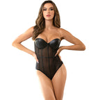 SUBBLIME - SORTE KÆDESELSÆLER BODYSUIT S/M