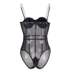 SUBBLIME - SORTE KÆDESELSÆLER BODYSUIT S/M