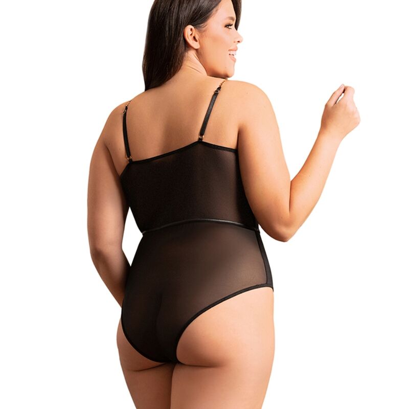 SUBBLIME - SORTE KÆDESELSÆLER BODYSUIT L/XL