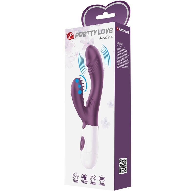 PRETTY LOVE - ANDRE KANINVIBRATOR & G-PUNKTS STIMULATOR LILLA