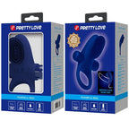 PRETTY LOVE - PALLE RING MED VIBRATION BLÅ