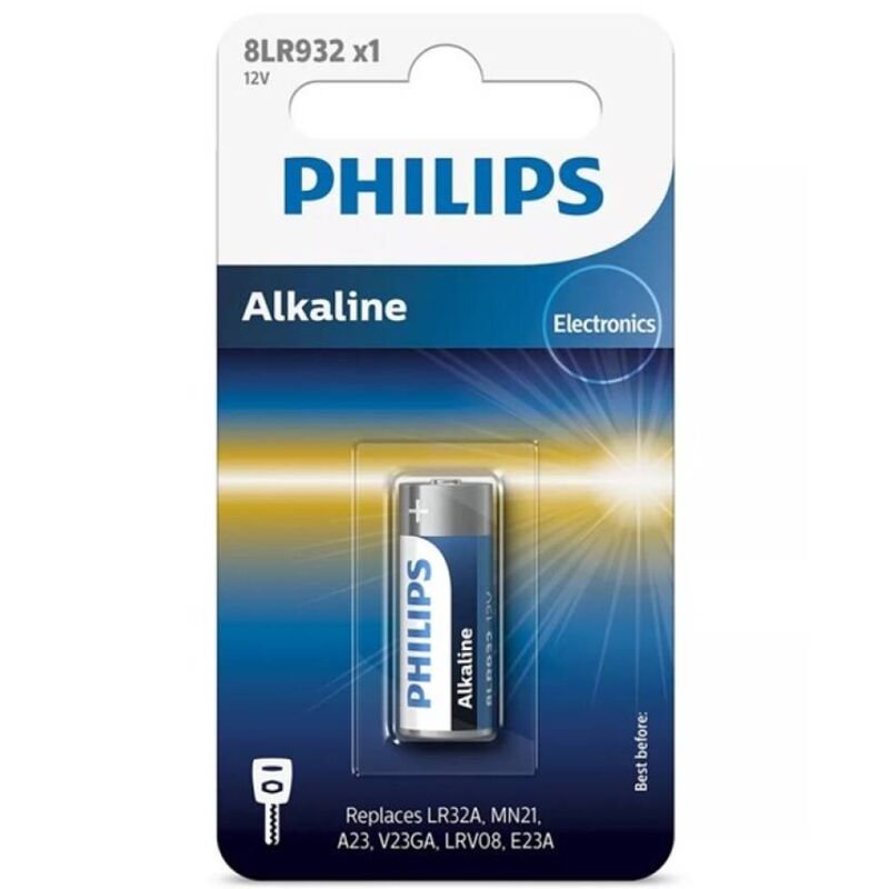 PHILIPS - ALKALINBATTERI 12V LR23A MN21 8LR932 BLISTER*1