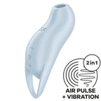 SATISFYER - POCKET PRO 1 KLITORISSTIMULATOR LYS BLÅ
