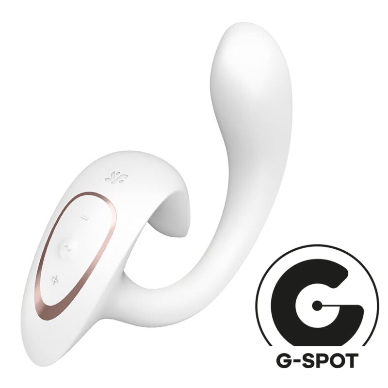 SATISFYER - G FOR GODDESS 1 KANINVIBRATOR HVID