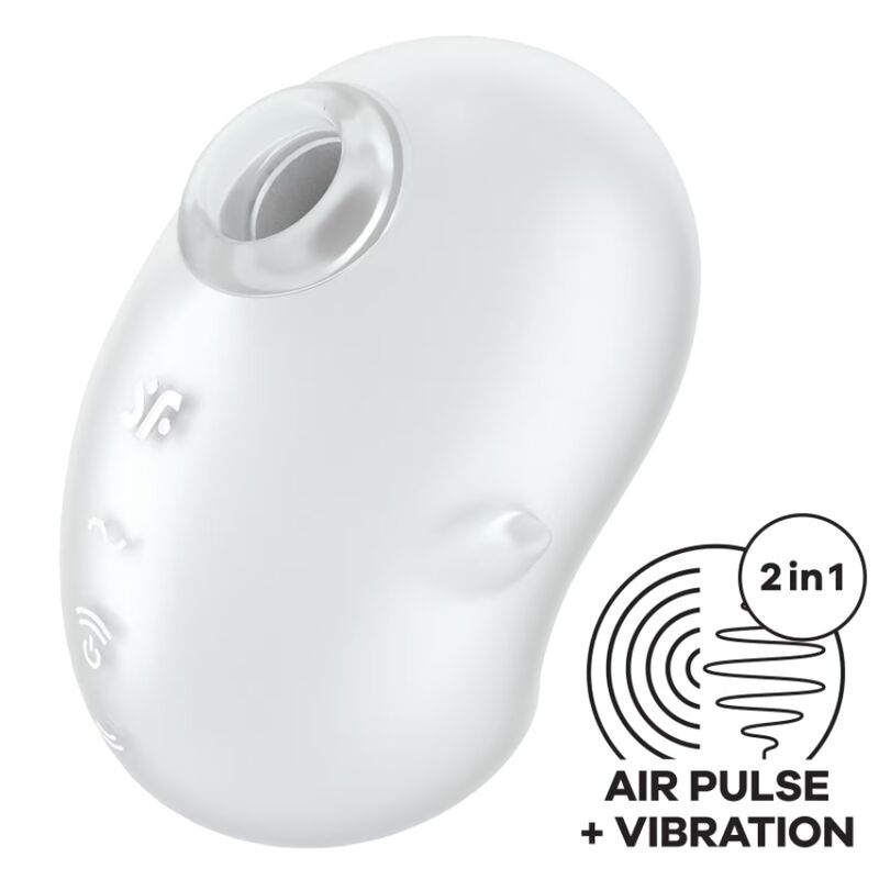 SATISFYER - CUTIE GHOST LAY-ON VIBRATOR HVID